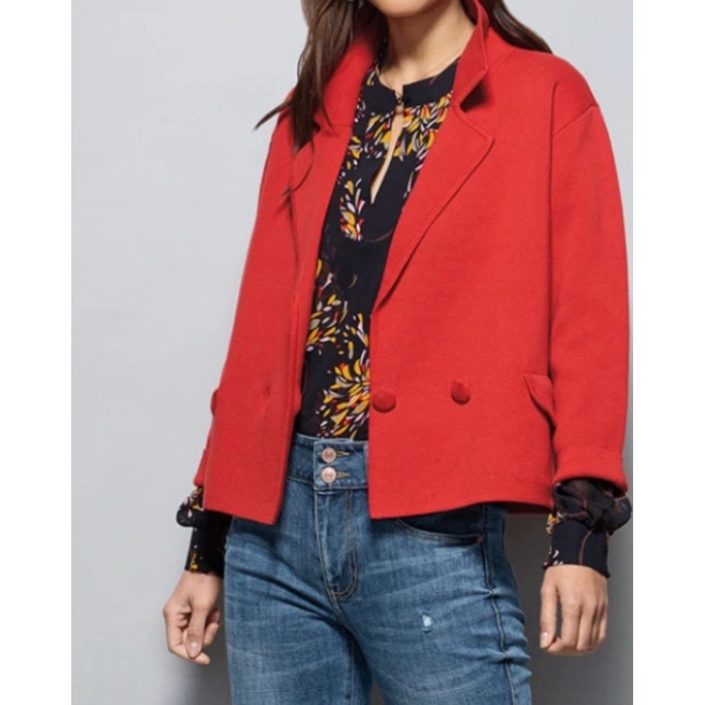 CAbi Style #4479 Coronation Cardigan Burnt Orange Fall 2023 Preppy Size XXS